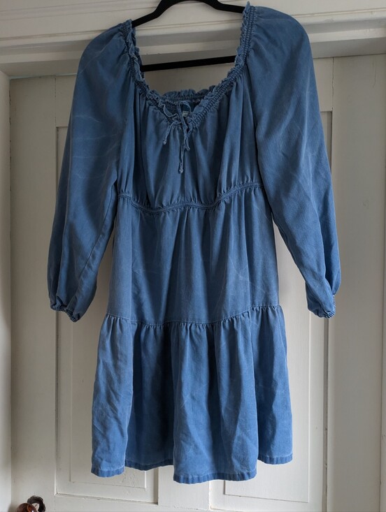 Old Navy Dresses & Skirts - Old Navy Peasant/Cottagecore Blue Dress- M